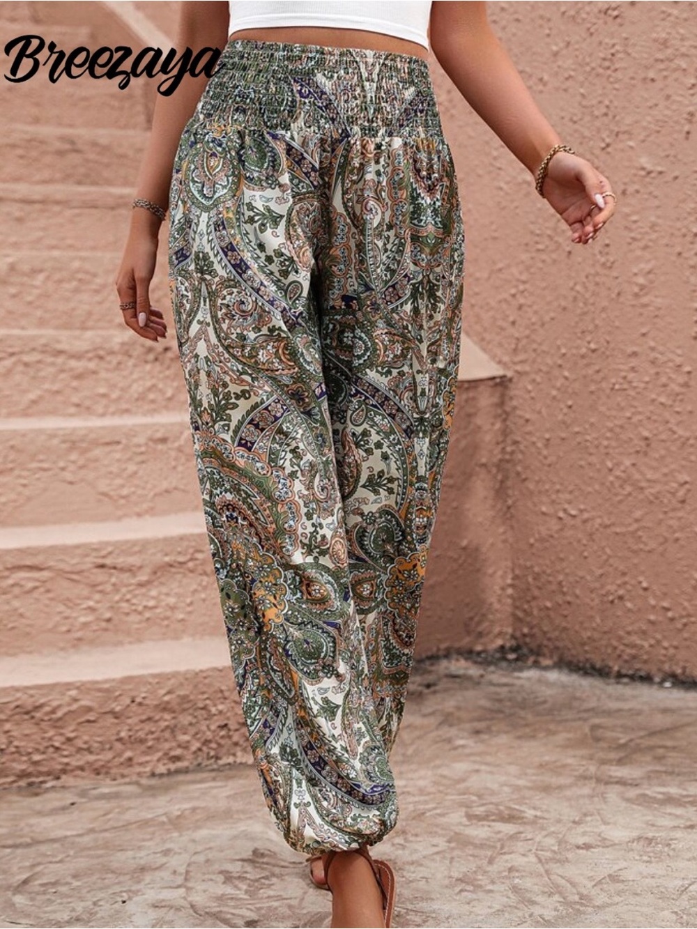 Bohemian Paisley Genie Pants